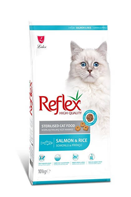 Reflex Sterilised Somonlu ve Pirinçli Kısırlaştırılmış Yetişkin Kedi Maması 10 kg