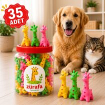 Kedi ve Köpek Zürafa Oyuncak 35'li Kutu